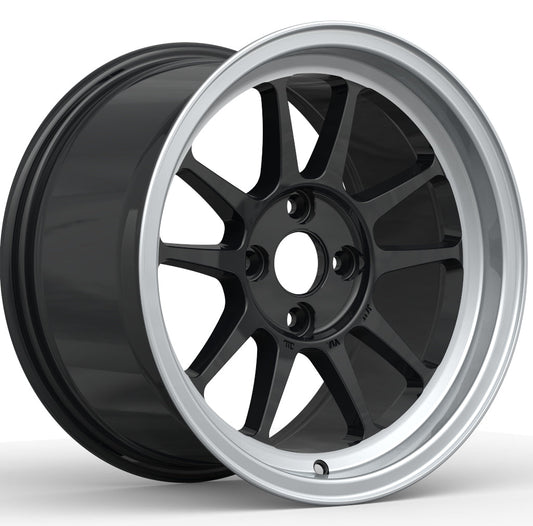 G23 [G15-15RBP] 15inch8.5J inset+30 4-100 ﾚｰｼﾝｸﾞﾌﾞﾗｯｸRP