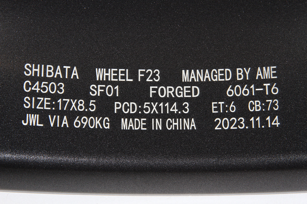 F23 [F17-14MG] 17inch8.5J inset+6 5-114.3 ｶﾞﾝﾒﾀ